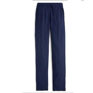 J CREW NAVY BLUE FULL LENGTH EASY PANTS 365 CREPE